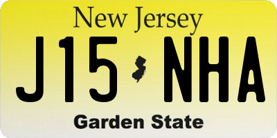 NJ license plate J15NHA