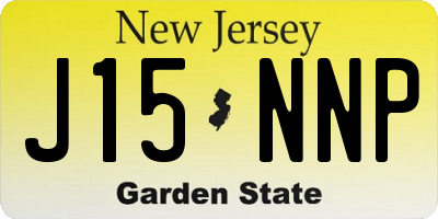 NJ license plate J15NNP