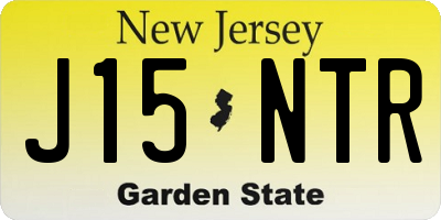 NJ license plate J15NTR
