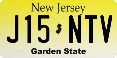 NJ license plate J15NTV