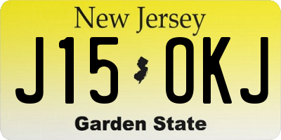 NJ license plate J15OKJ