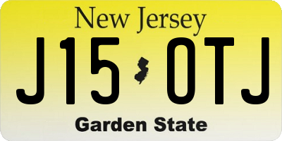 NJ license plate J15OTJ