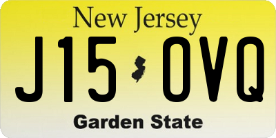 NJ license plate J15OVQ