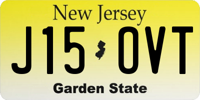 NJ license plate J15OVT