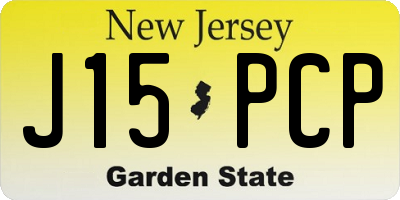 NJ license plate J15PCP