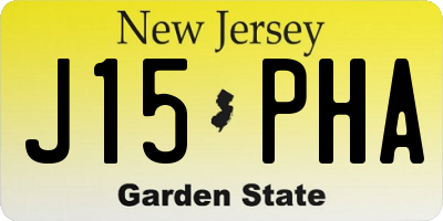 NJ license plate J15PHA