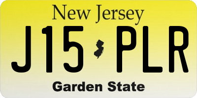 NJ license plate J15PLR