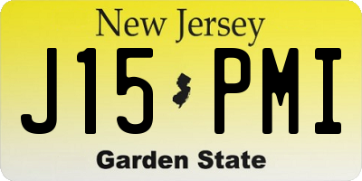NJ license plate J15PMI