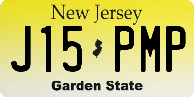 NJ license plate J15PMP