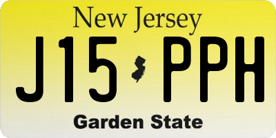 NJ license plate J15PPH