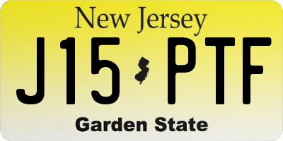 NJ license plate J15PTF