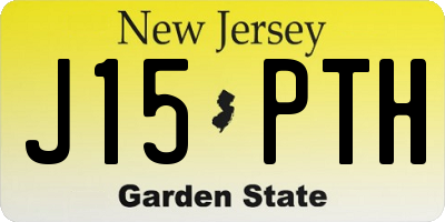 NJ license plate J15PTH