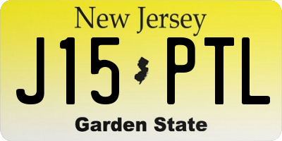 NJ license plate J15PTL