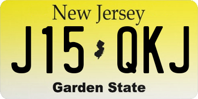 NJ license plate J15QKJ