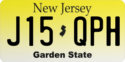 NJ license plate J15QPH