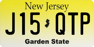 NJ license plate J15QTP