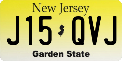 NJ license plate J15QVJ