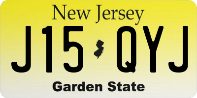 NJ license plate J15QYJ