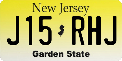NJ license plate J15RHJ