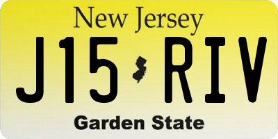 NJ license plate J15RIV