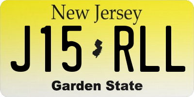 NJ license plate J15RLL