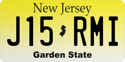 NJ license plate J15RMI