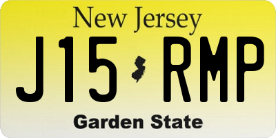 NJ license plate J15RMP