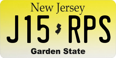 NJ license plate J15RPS
