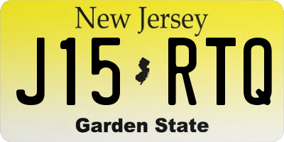 NJ license plate J15RTQ