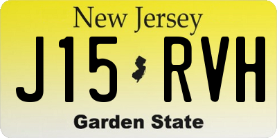 NJ license plate J15RVH