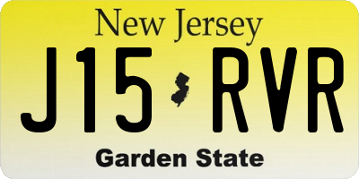 NJ license plate J15RVR