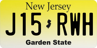 NJ license plate J15RWH