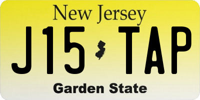 NJ license plate J15TAP