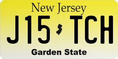 NJ license plate J15TCH