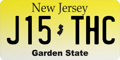 NJ license plate J15THC