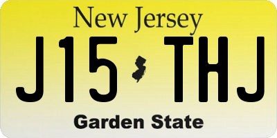 NJ license plate J15THJ
