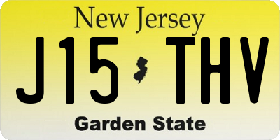 NJ license plate J15THV