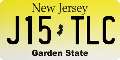 NJ license plate J15TLC