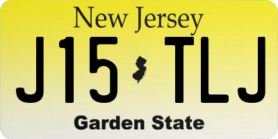 NJ license plate J15TLJ