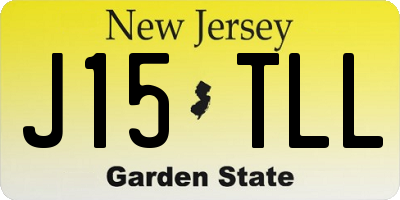 NJ license plate J15TLL