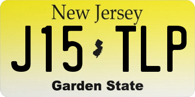 NJ license plate J15TLP