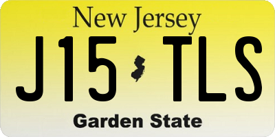 NJ license plate J15TLS