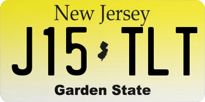 NJ license plate J15TLT