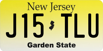 NJ license plate J15TLU