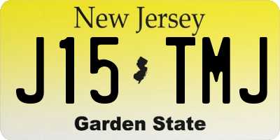 NJ license plate J15TMJ
