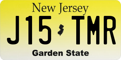 NJ license plate J15TMR