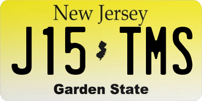 NJ license plate J15TMS