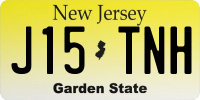 NJ license plate J15TNH