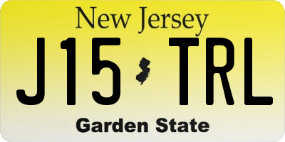 NJ license plate J15TRL
