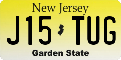 NJ license plate J15TUG